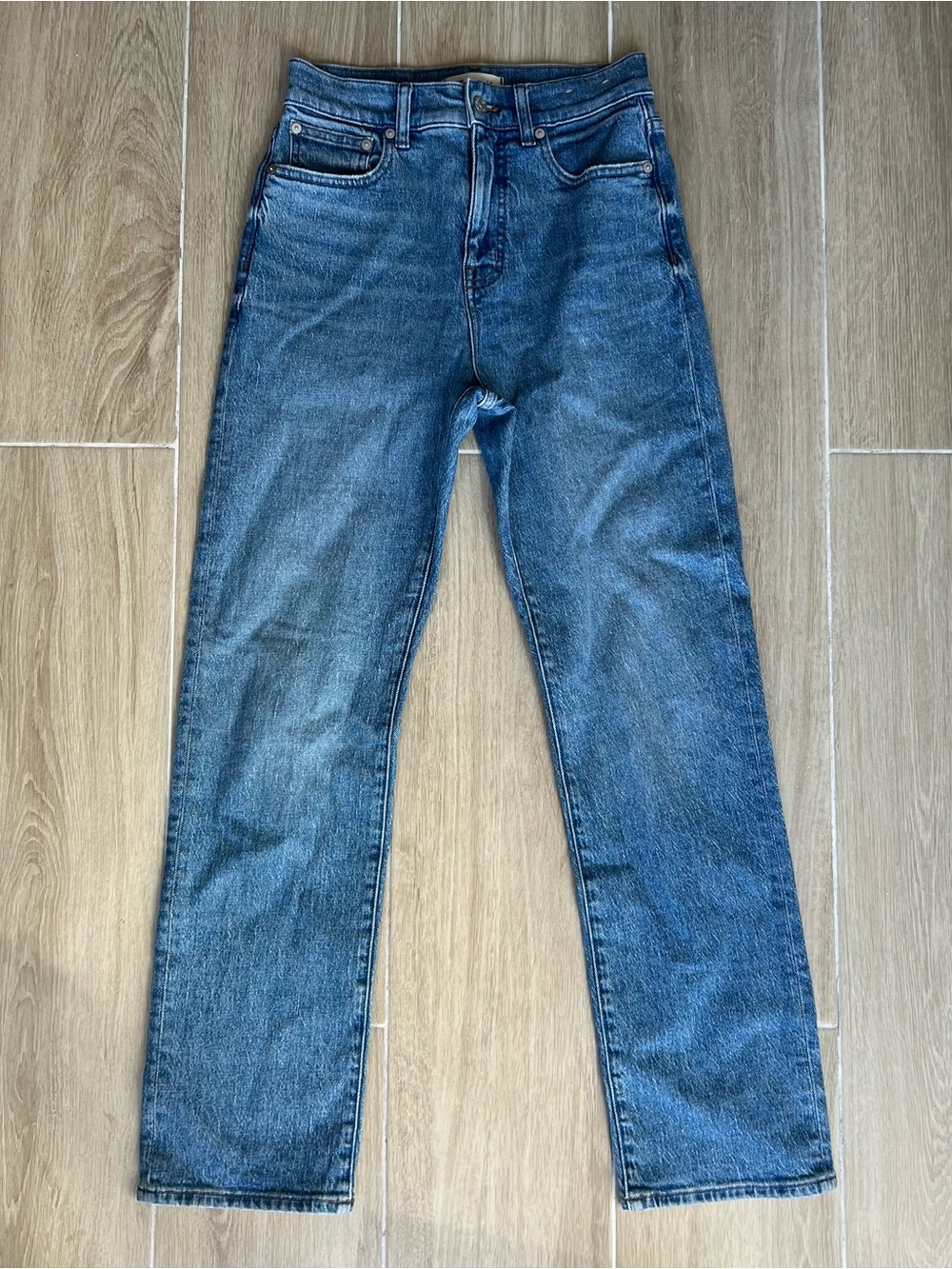 Madewell Women’s Straight Jeans in Blue Denim